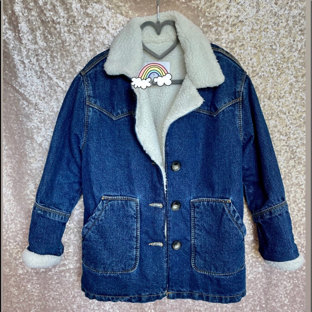Zara girl denim jacket sz 6